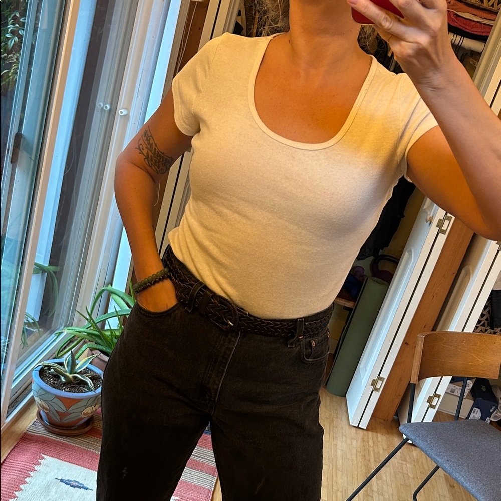 Molusk Hemp White Scoop T-Shirt